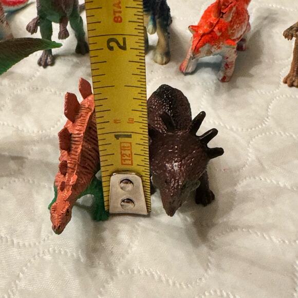 Toy Dinosaur 15 Figures Plastic Miniatures Stegosaurus Stocking Stuffers Dinos - Picture 12 of 16